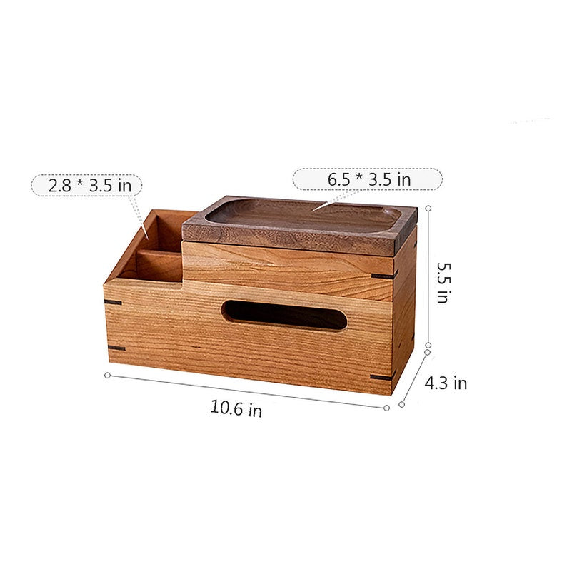 TJR-T928, Wooden Tissue & Spoon Holder